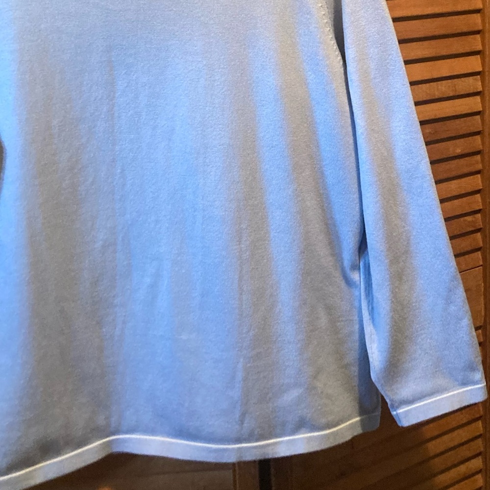 Vintage Van Heusen Powder Blue & White Cardigan Set - Picture 15 of 16